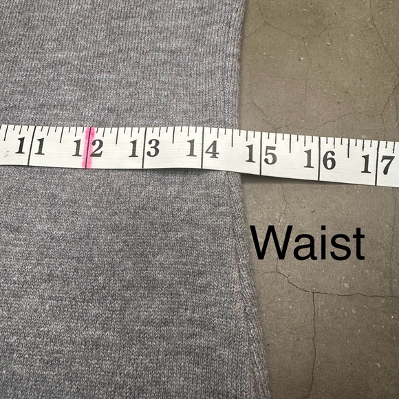 French Connection Babysoft Knitted Mock Neck Sweater Dress in Charcoal Sz Large - Picture 9 of 10